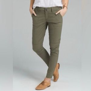 Prana Essex Pants Olive Green Hiking Cargo Organic Cotton Blend Lightweight-8